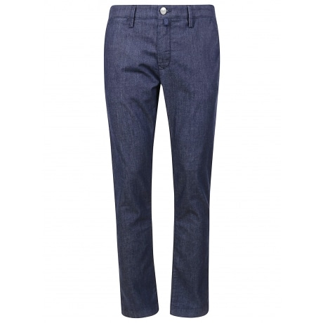 Jacob Cohen Pantalone slim blu uomo 5 tasche