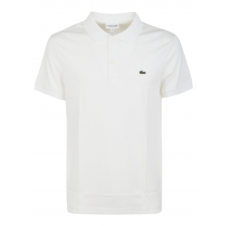 Lacoste Polo bianca uomo in jersey