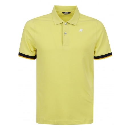 Kway Polo giallo uomo in piqué elasticizzato