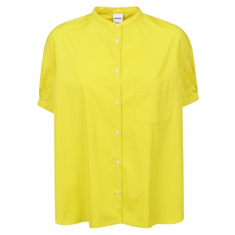 Aspesi Camicia giallo donna in cotone con taschino