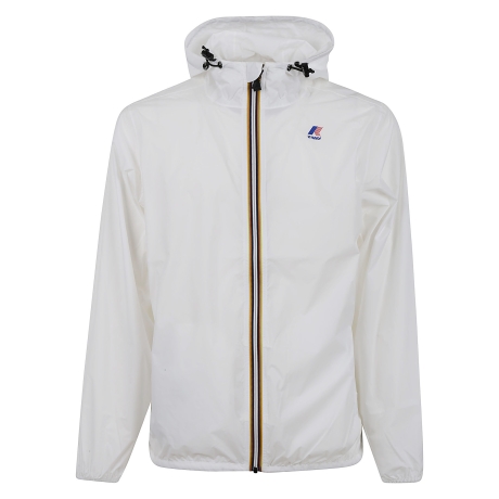Kway giacca cerata uomo in nylon bianco
