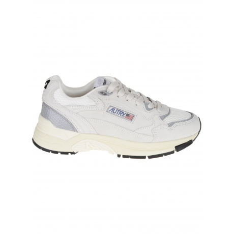 Autry Scarpe donna Hyperway in mesh e suede argento