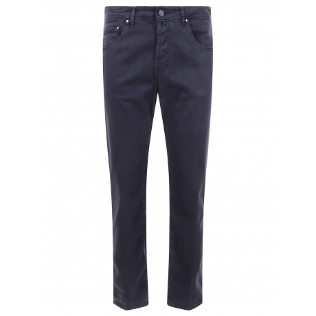 Jacob Cohen Pantaloni uomo Scott slim carrot  in denim di cotone blu