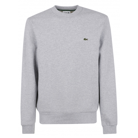 Lacoste Maglia girocollo uomo in cotone grigia