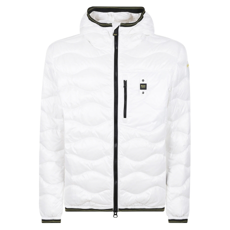 Blauer piumino uomo ad onde bianco