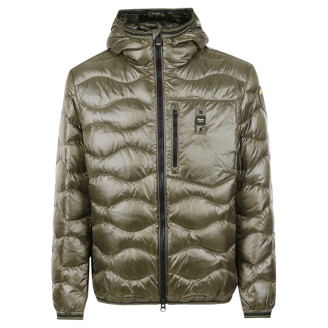Blauer piumino uomo ad onde verde