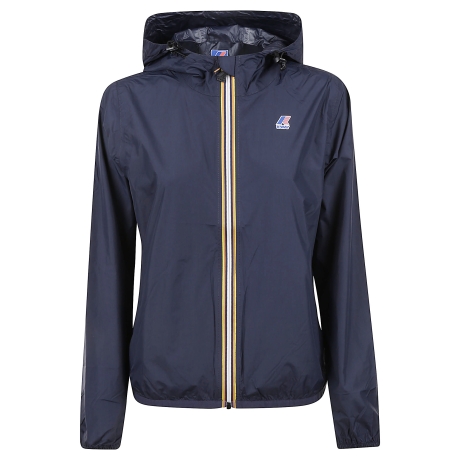 Kway giacca impermeabile donna in nylon blu