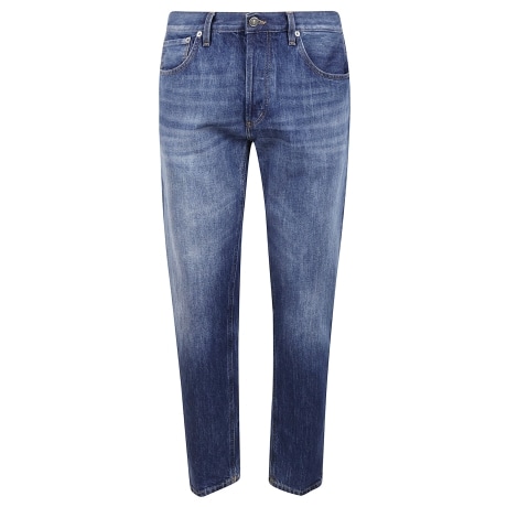 Dondup jeans uomo in denim blu medio