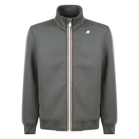 Kway felpa uomo in neoprene verde