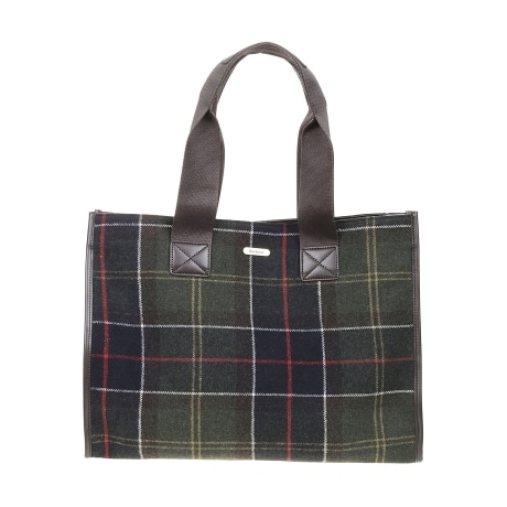 Barbour borsa grande donna di lana in tartan