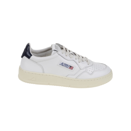 Autry scarpe uomo medalist in pelle bianca e blu