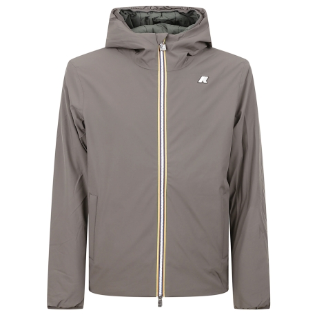 Kway giubbotto jack uomo reversibile marrone e verde