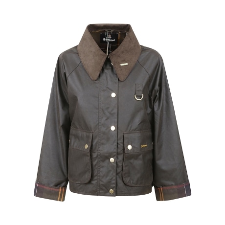 Barbour giacca donna cerata modern spey icons oliva