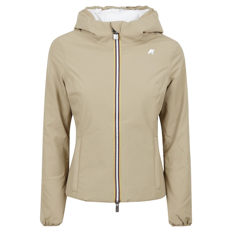 Kway giubbotto lily donna reversibile  beige e bianco
