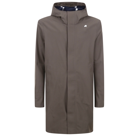 Kway giubbotto lungo thomas bonded uomo  in neoprene verde