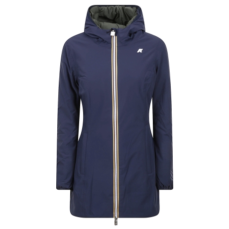 Kway giubbotto donna denise reversibile blu e verde
