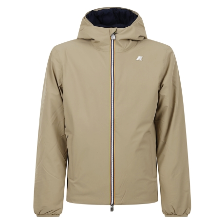 Kway giubbotto jack uomo reversibile beige e blu