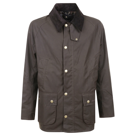 Barbour giacca ashby uomo in cotone cerato verde