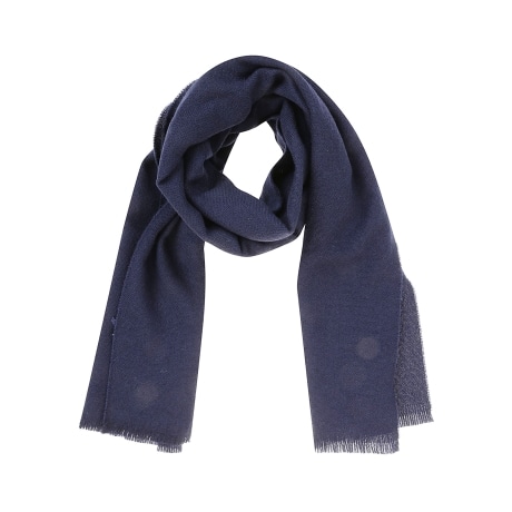 Fay sciarpa uomo in lana tinta unita blu