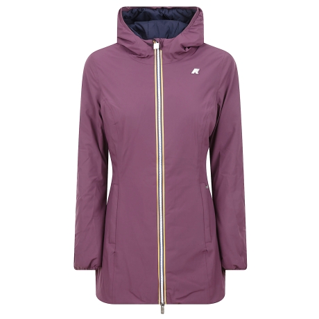 Kway giubbotto donna denise reversibile bordeaux e blu