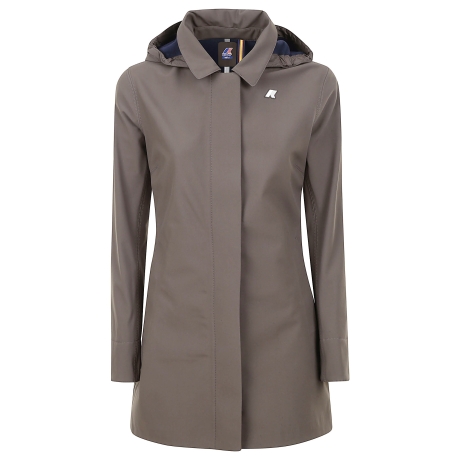 Kway giubbotto mathy donna con colletto in neoprene  verde