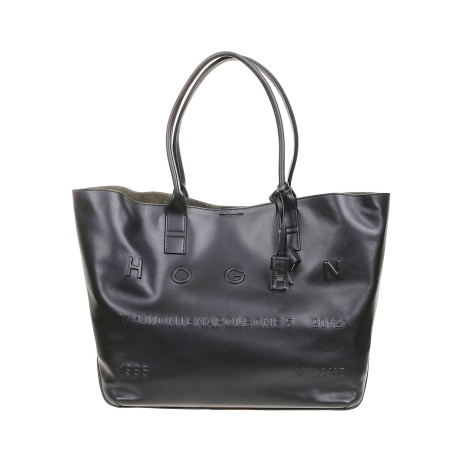Hogan borsa shopping media donna in pelle nera